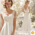 Courroie spaghetti sexy slim fit courte chapelle train dentelle applique robe de bal robe de mariage alibaba